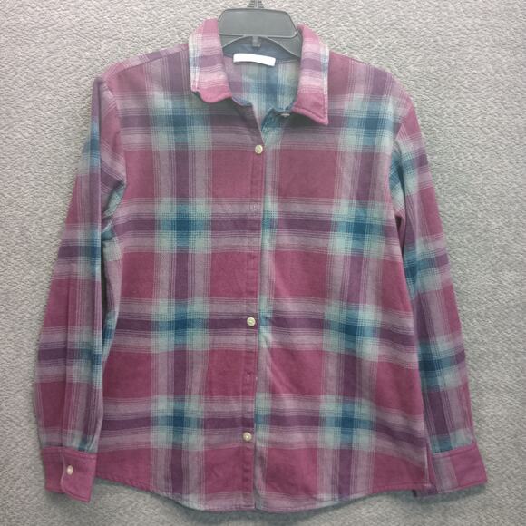 Lee Riders Women Flannel Long Sleeve Button Down Shirt - Picture 1 of 9
